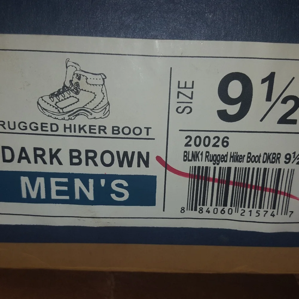 Steve and Barry brown hiking boots. Size 9.5 MENS NEW - Picture 16 of 16
